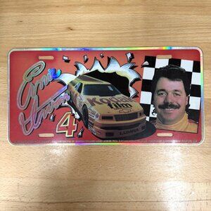 VINTAGE 1992 ERNIE IRVAN #4 Kodak Gold Metal License Plate Chroma Graphics